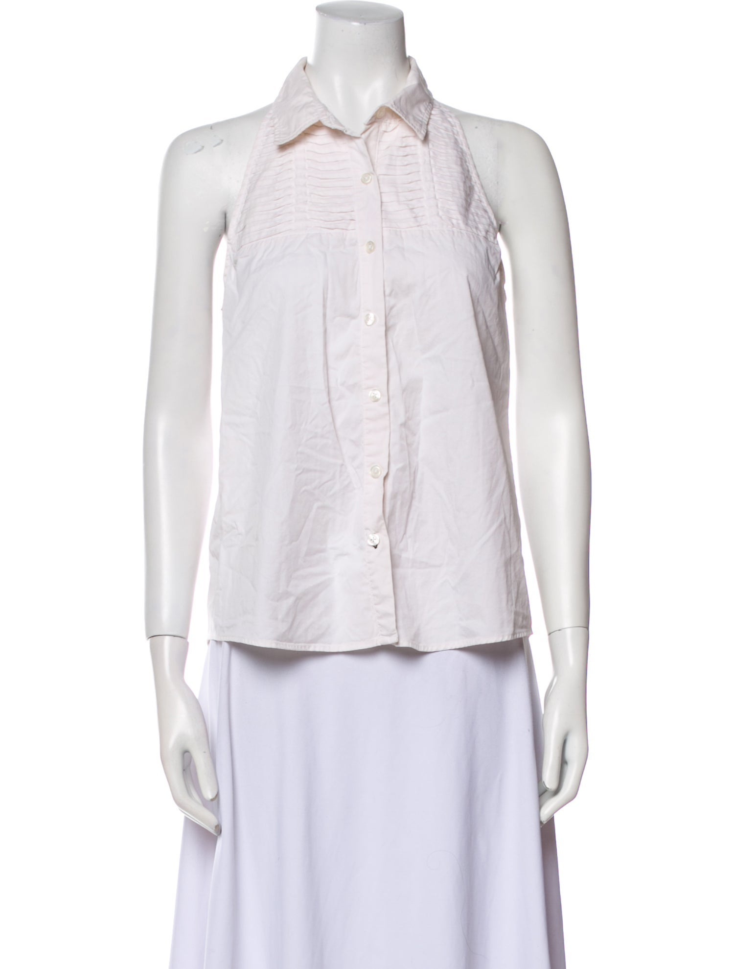 Jonathan Simkhai Sleeveless Button-Up Top