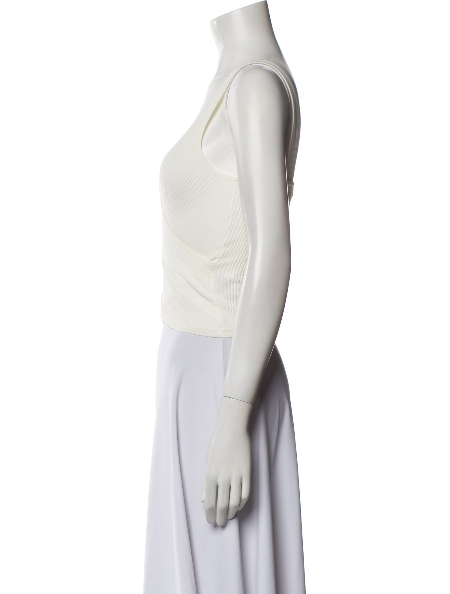 Jonathan Simkhai V-Neck Sleeveless Crop Top