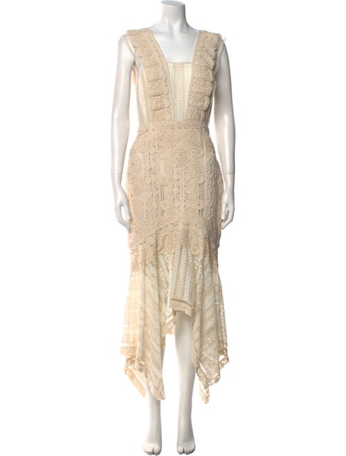 Jonathan Simkhai Lace Pattern Knee-Length Dress