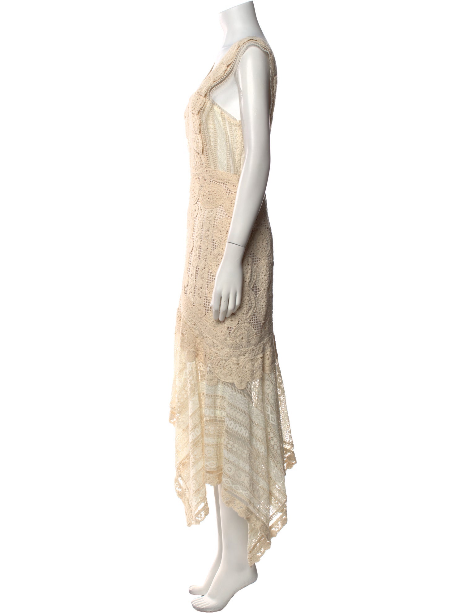 Jonathan Simkhai Lace Pattern Knee-Length Dress