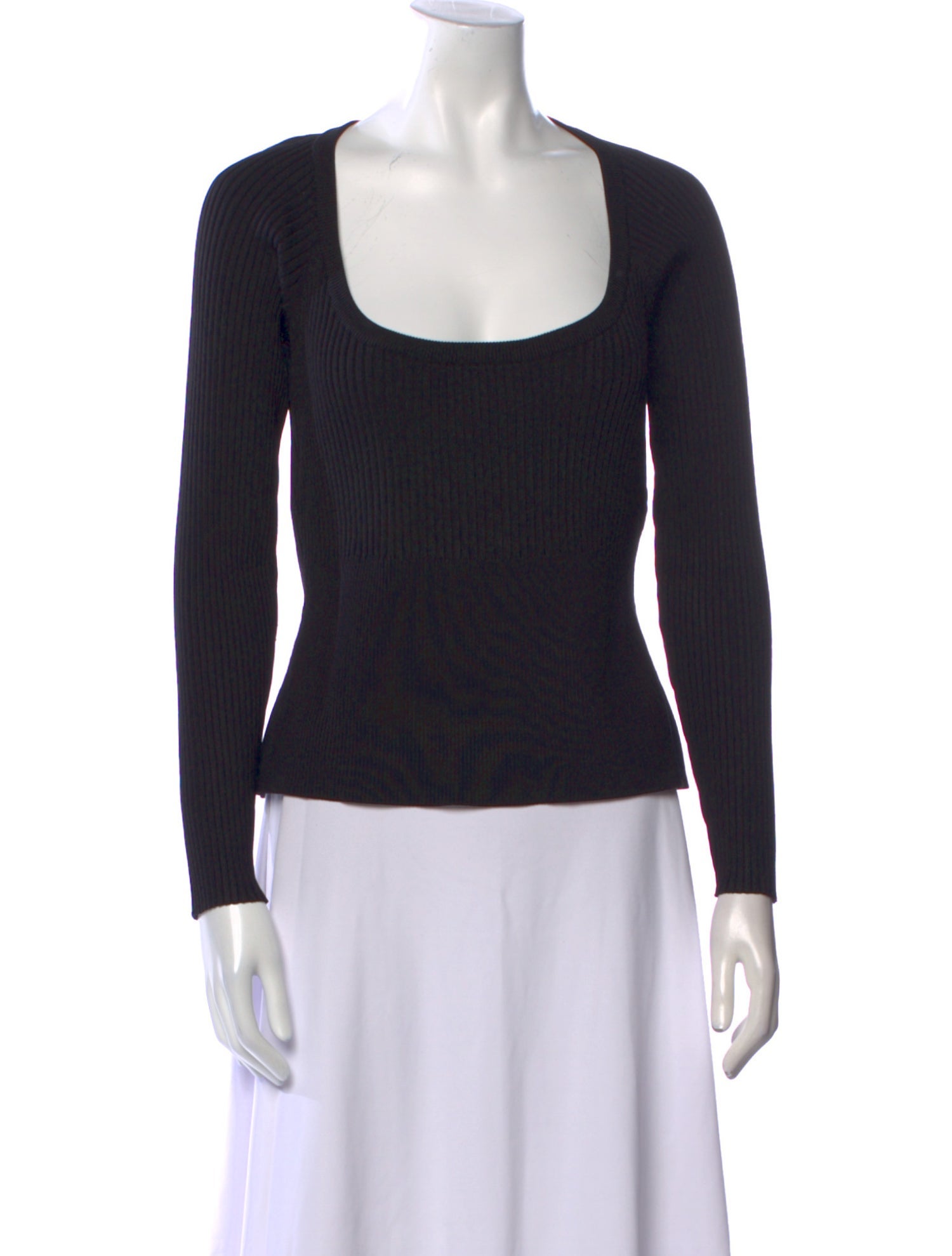 Jonathan Simkhai Scoop Neck Long Sleeve Top w/ Tags