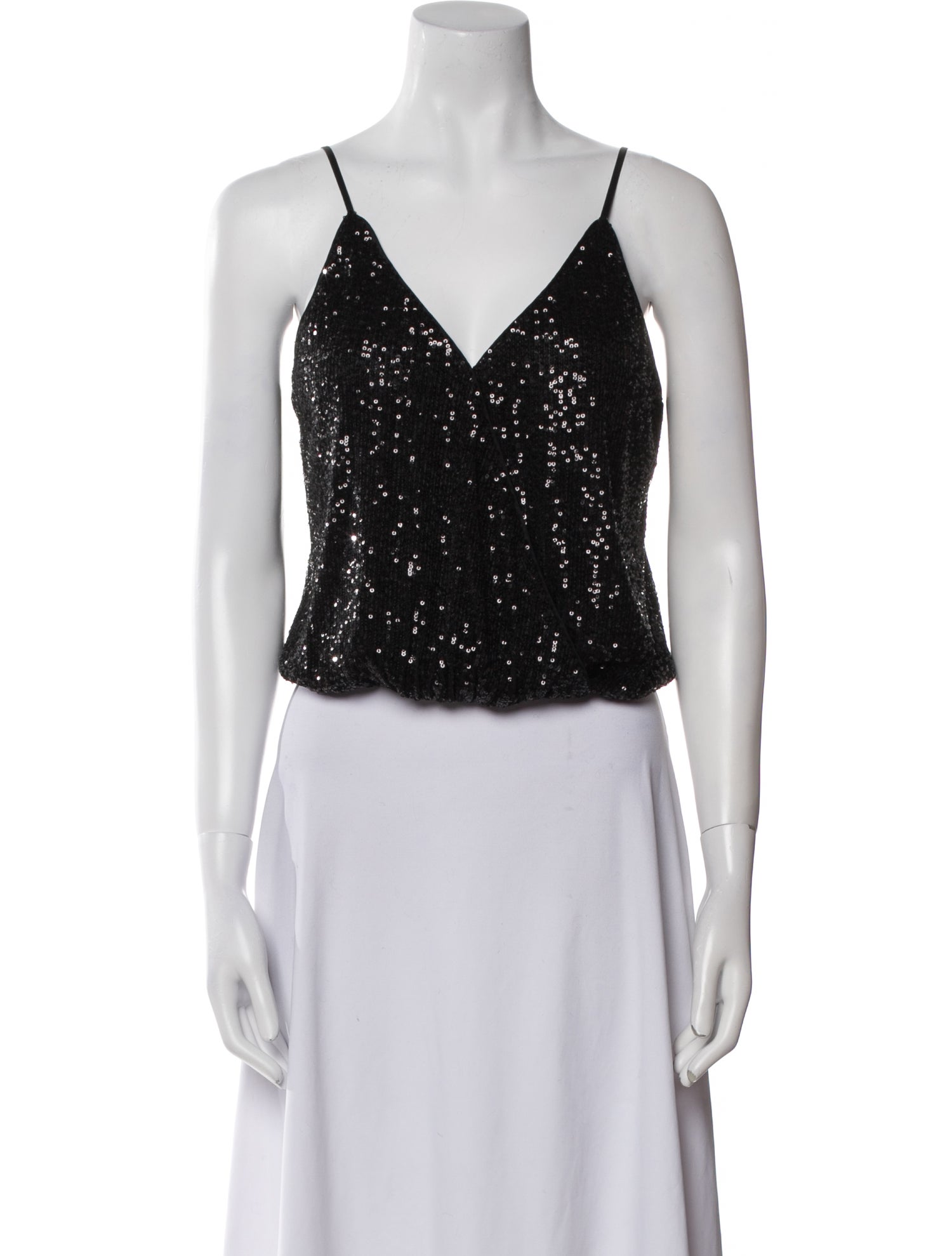 Jonathan Simkhai V-Neck Sleeveless Crop Top