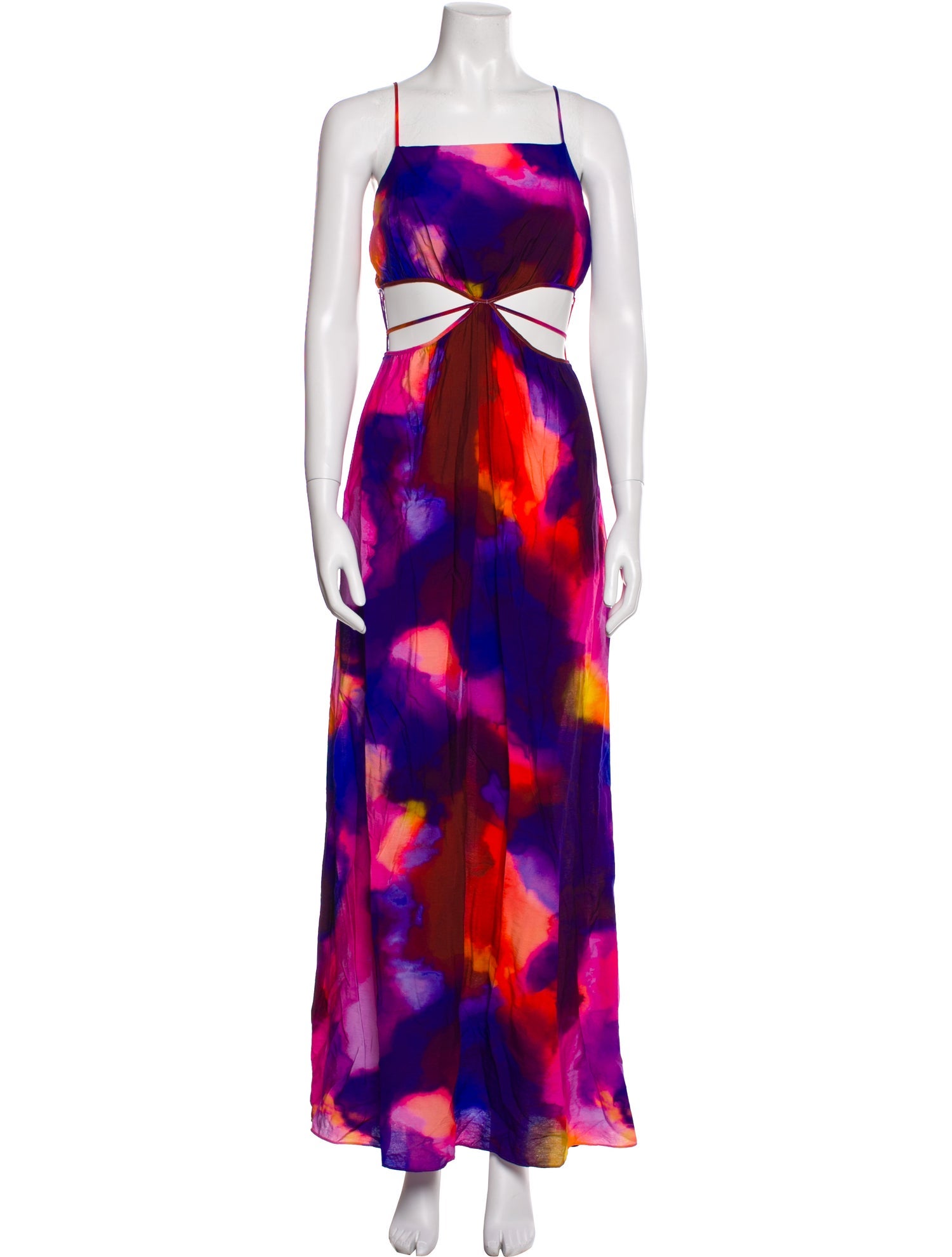 Jonathan Simkhai Tie-Dye Print Long Dress