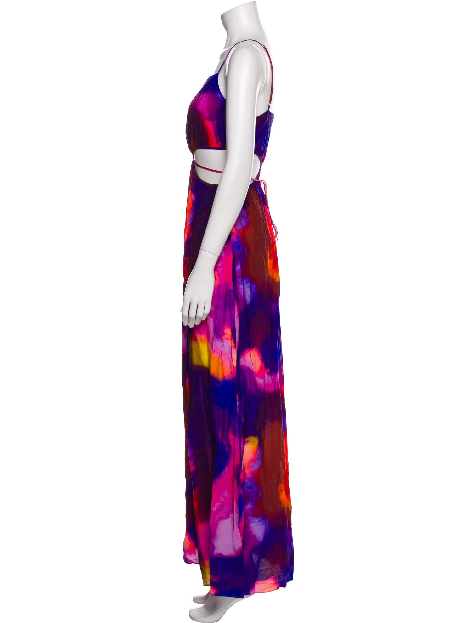 Jonathan Simkhai Tie-Dye Print Long Dress