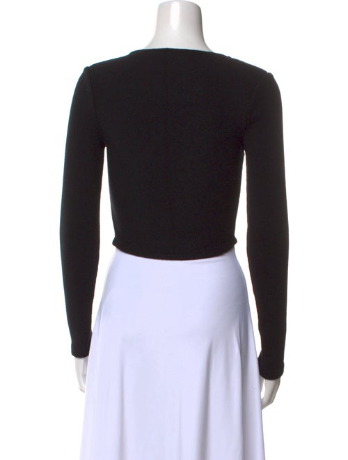 Jonathan Simkhai Square Neckline Long Sleeve Crop Top