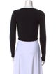 Jonathan Simkhai Square Neckline Long Sleeve Crop Top