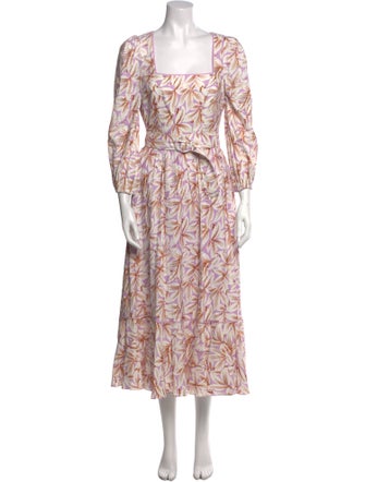 Jonathan Simkhai Floral Print Long Dress