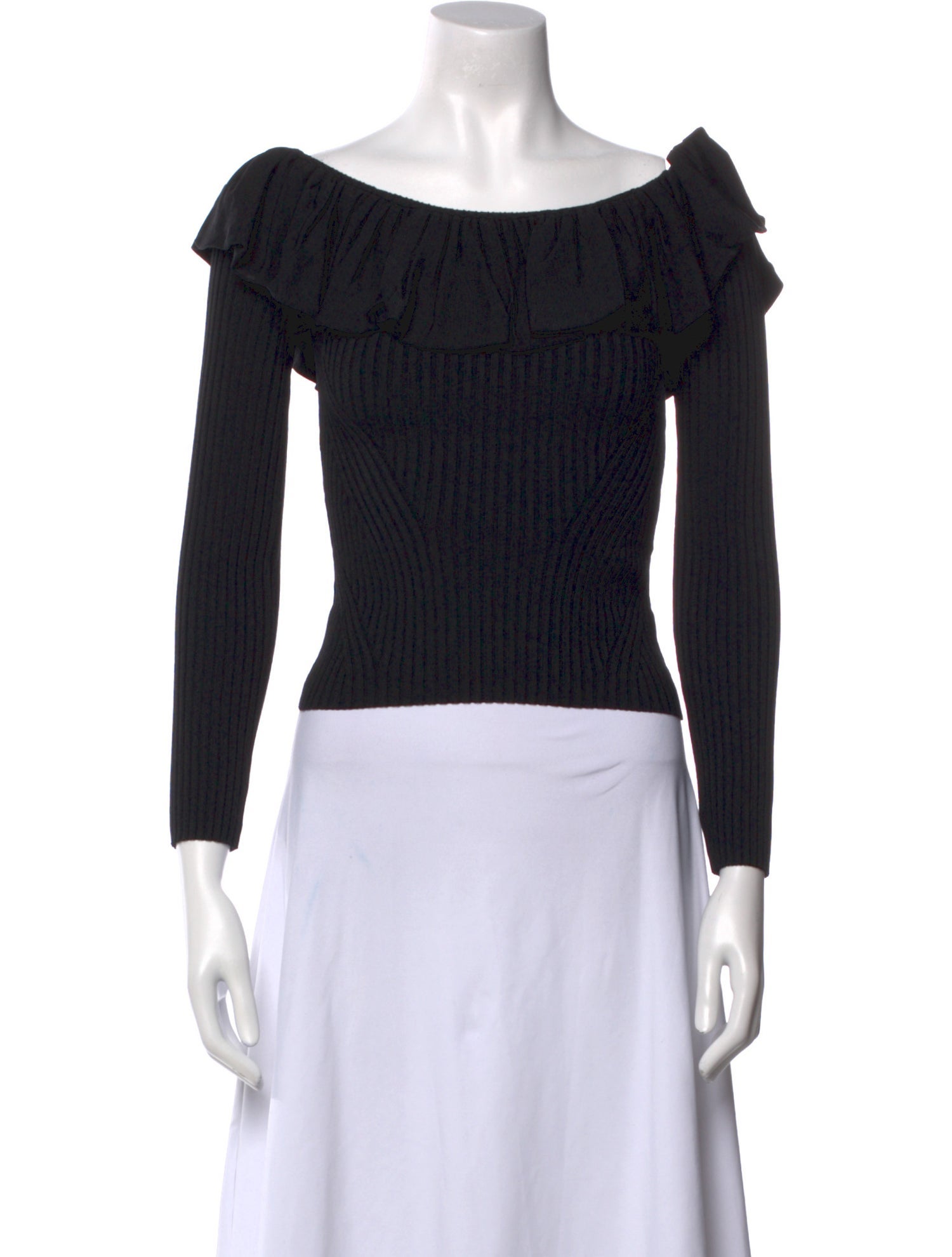 Jonathan Simkhai Off-The-Shoulder Long Sleeve Crop Top w/ Tags