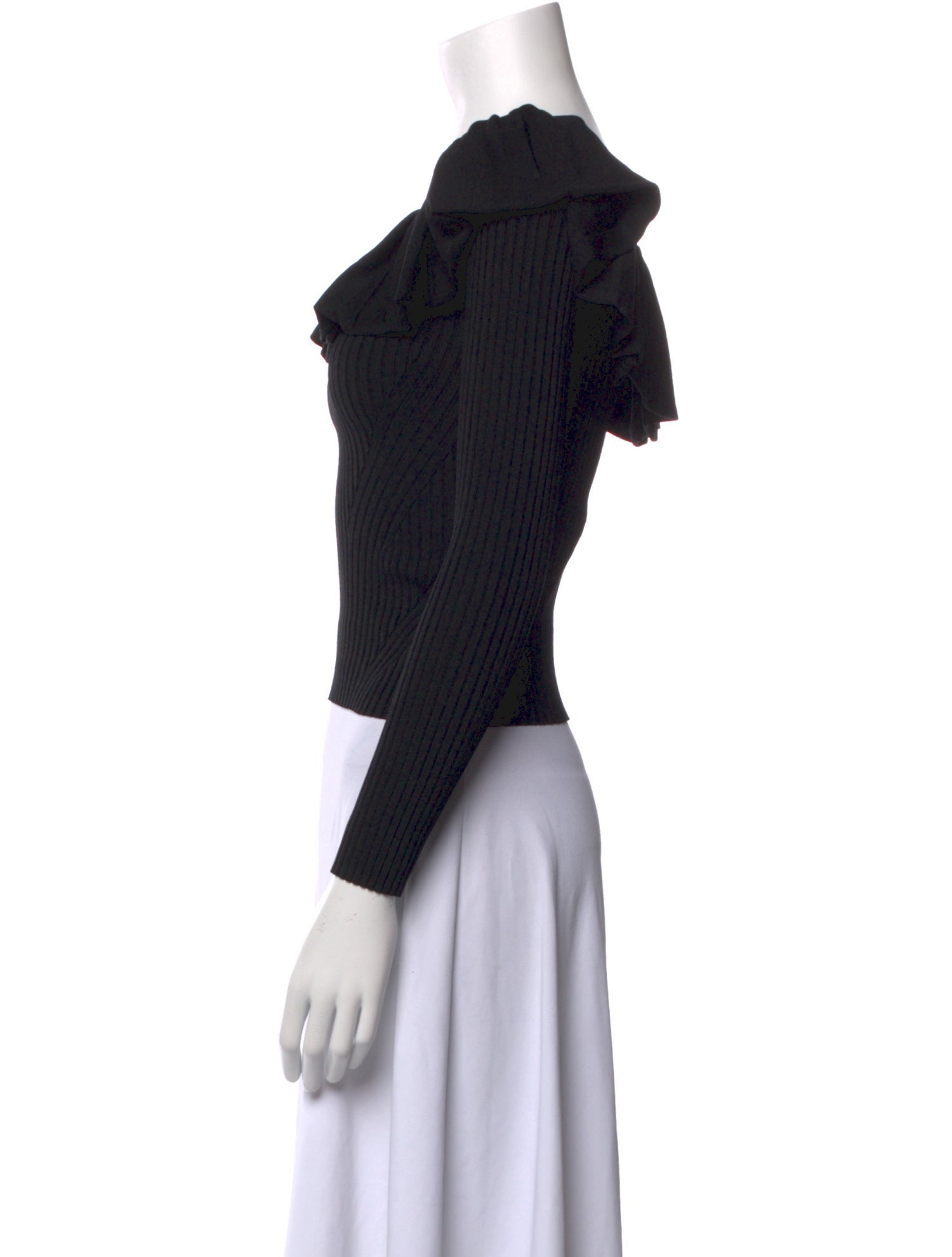 Jonathan Simkhai Off-The-Shoulder Long Sleeve Crop Top w/ Tags