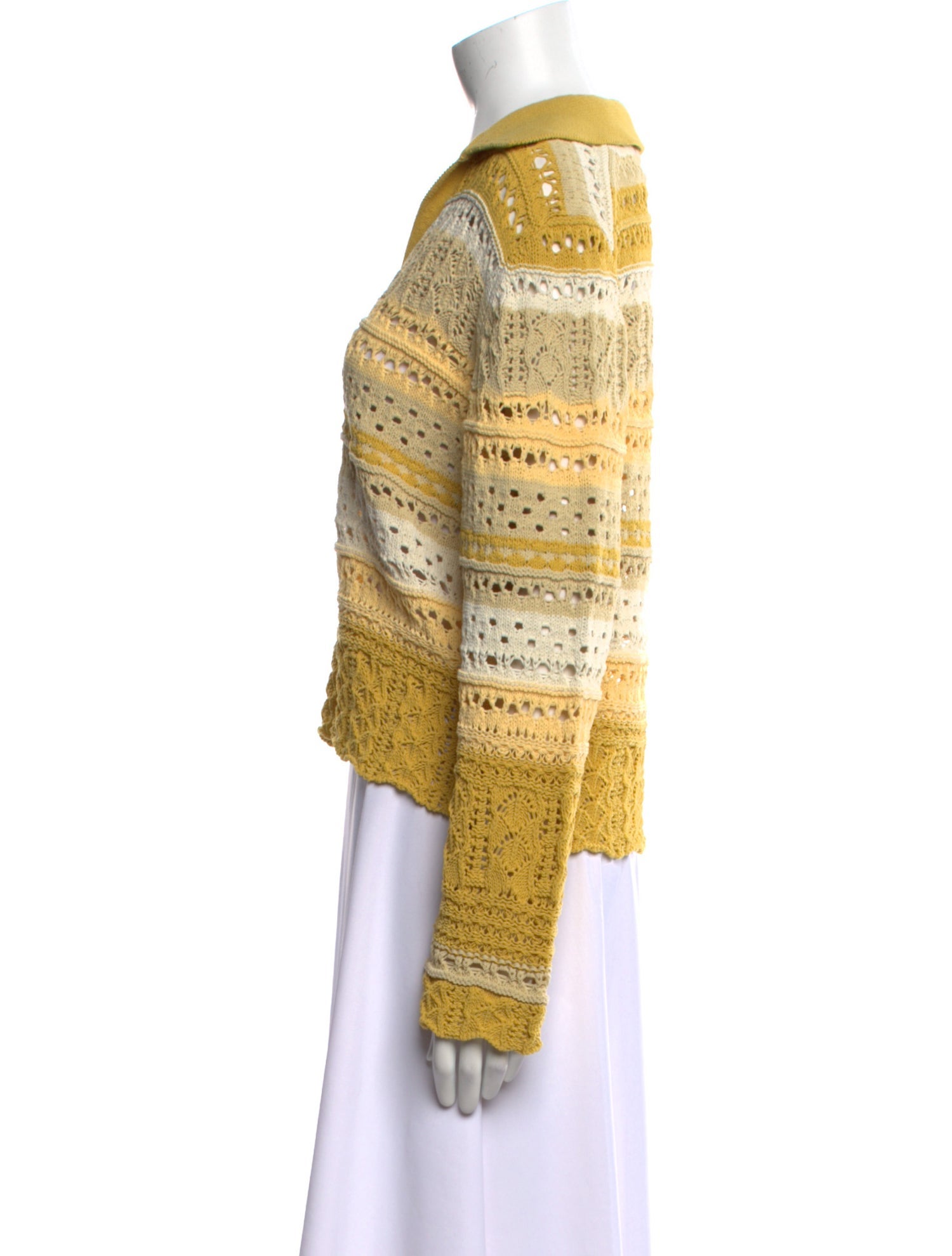 Jonathan Simkhai Striped V-Neck Sweater