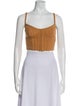 Jonathan Simkhai Square Neckline Sleeveless Crop Top