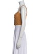 Jonathan Simkhai Square Neckline Sleeveless Crop Top