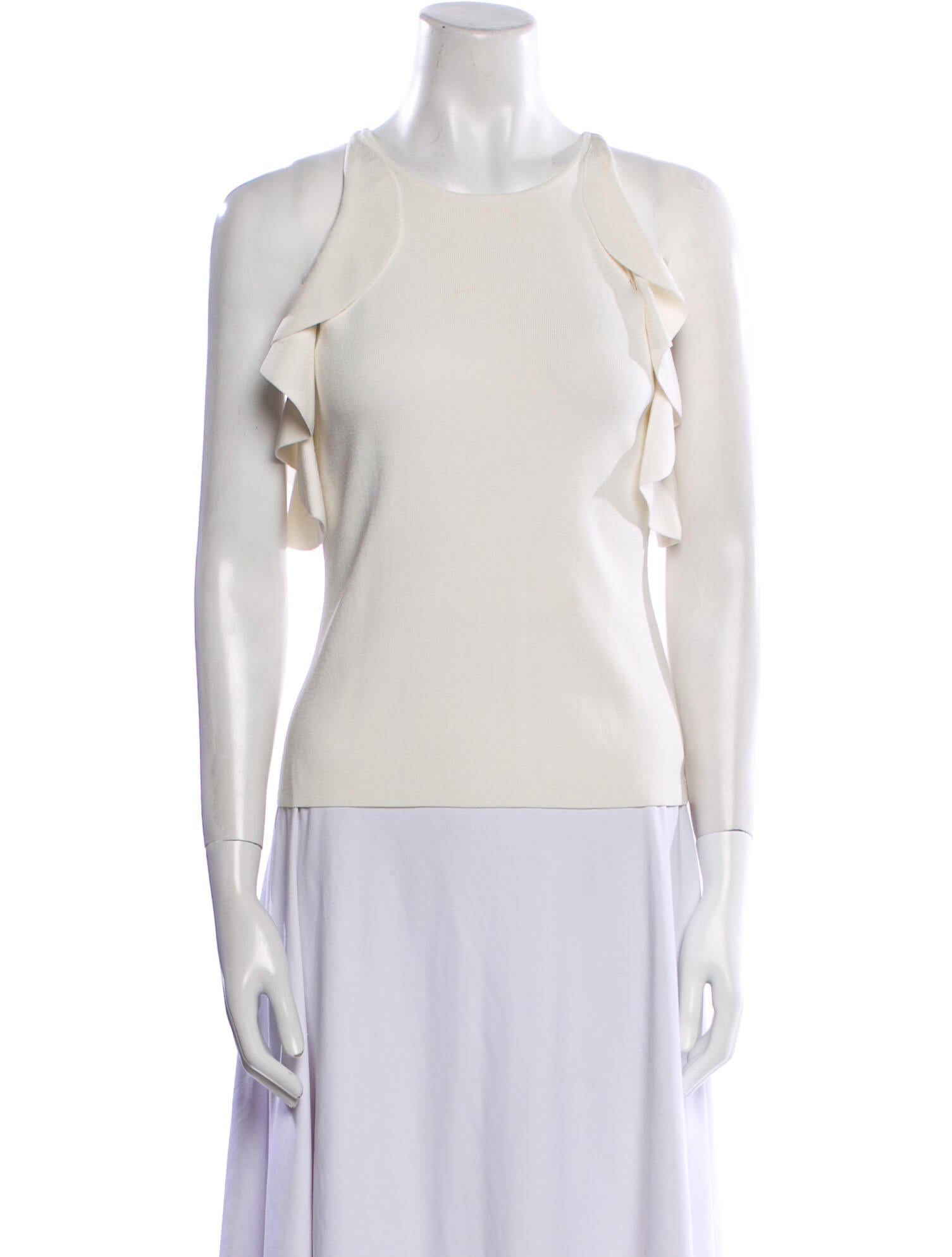 Jonathan Simkhai Crew Neck Sleeveless Top