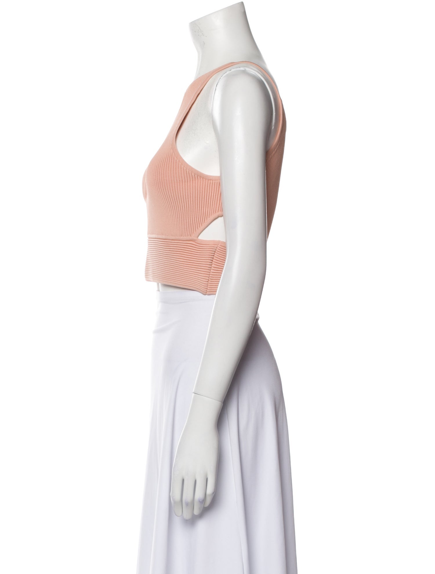 Jonathan Simkhai Scoop Neck Sleeveless Crop Top
