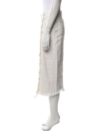 Jonathan Simkhai Raw-Edge Trim Midi Length Skirt