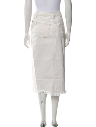 Jonathan Simkhai Raw-Edge Trim Midi Length Skirt