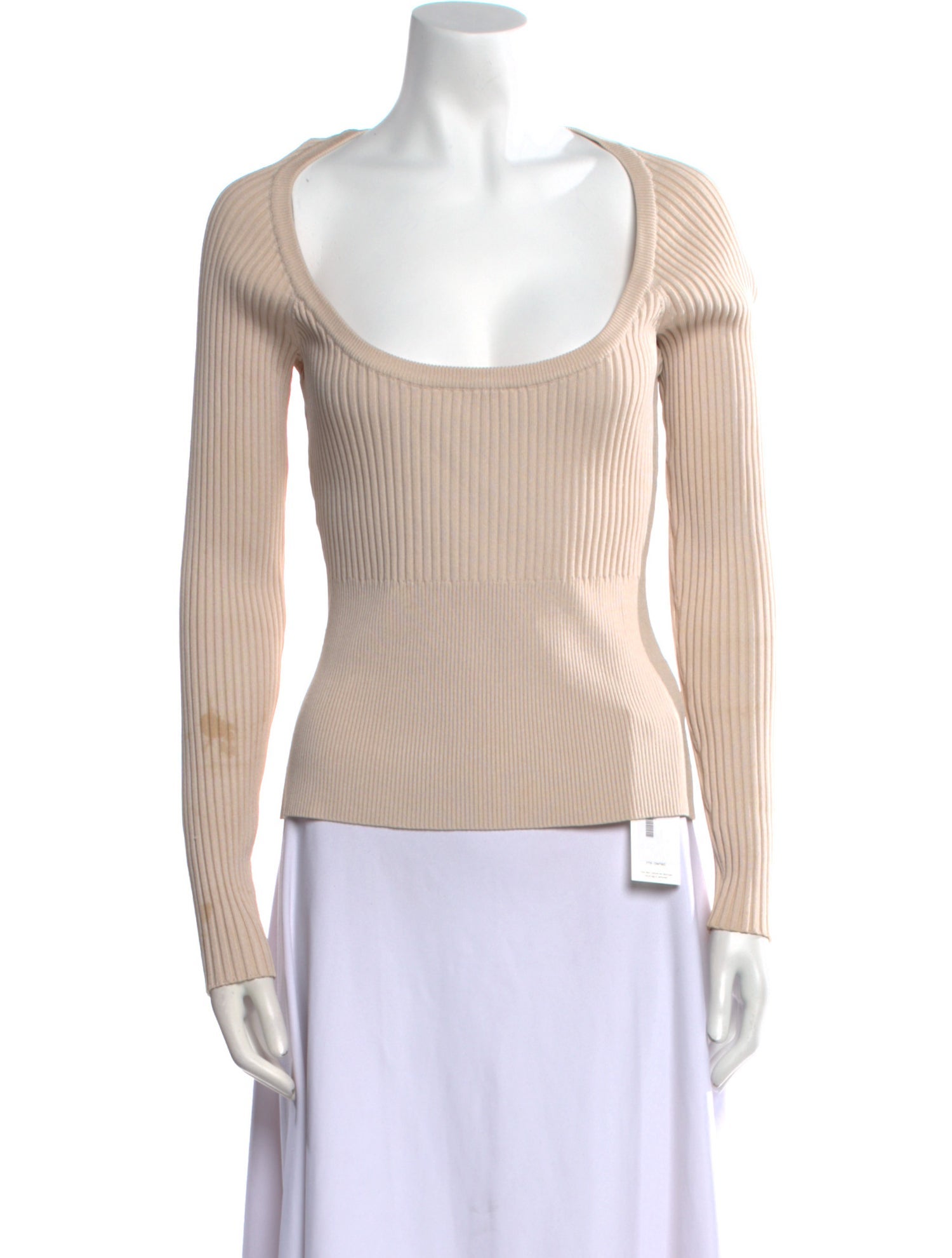 Jonathan Simkhai Scoop Neck Long Sleeve Top