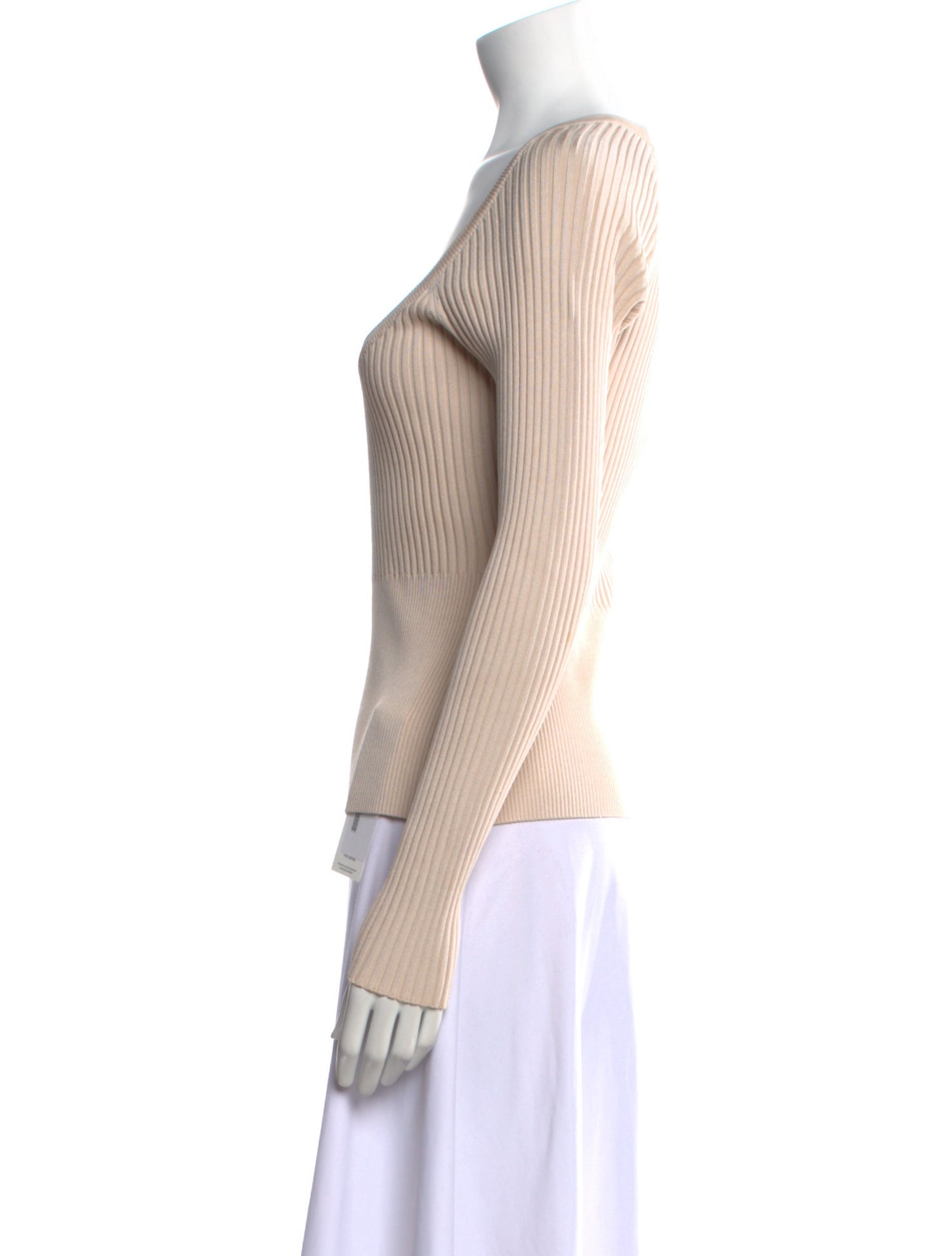 Jonathan Simkhai Scoop Neck Long Sleeve Top