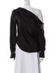 Jonathan Simkhai One-Shoulder Long Sleeve Blouse