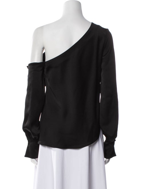 Jonathan Simkhai One-Shoulder Long Sleeve Blouse