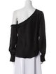 Jonathan Simkhai One-Shoulder Long Sleeve Blouse