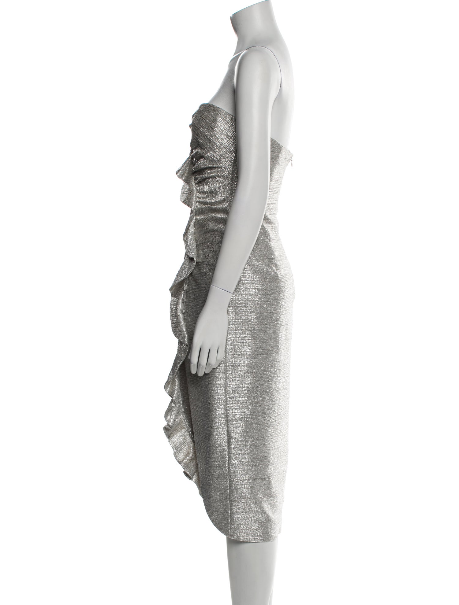 Jonathan Simkhai Strapless Knee-Length Dress