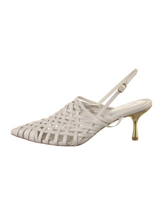 Jonathan Simkhai Leather Slingback Flats