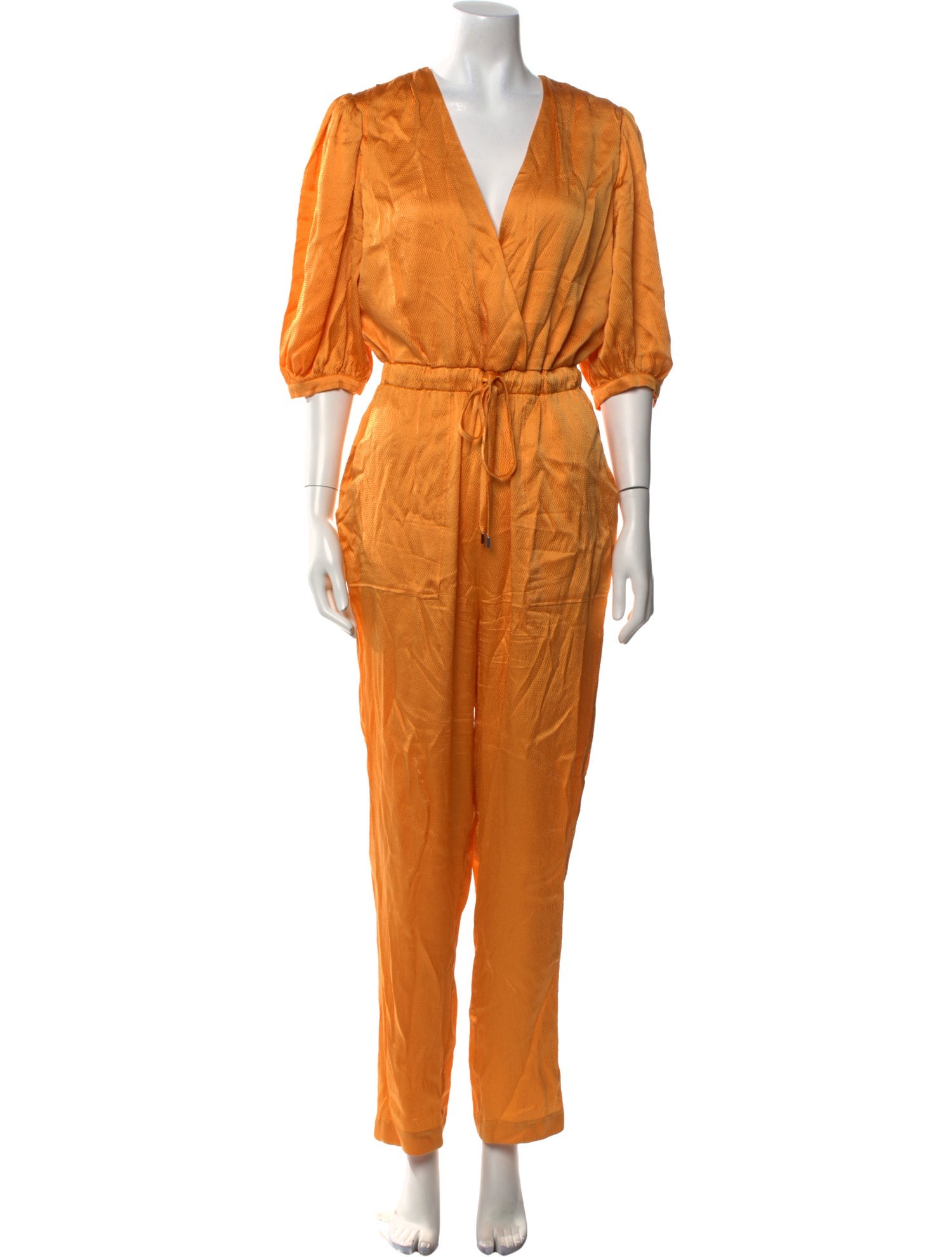 Jonathan Simkhai Silk V-Neck Jumpsuit