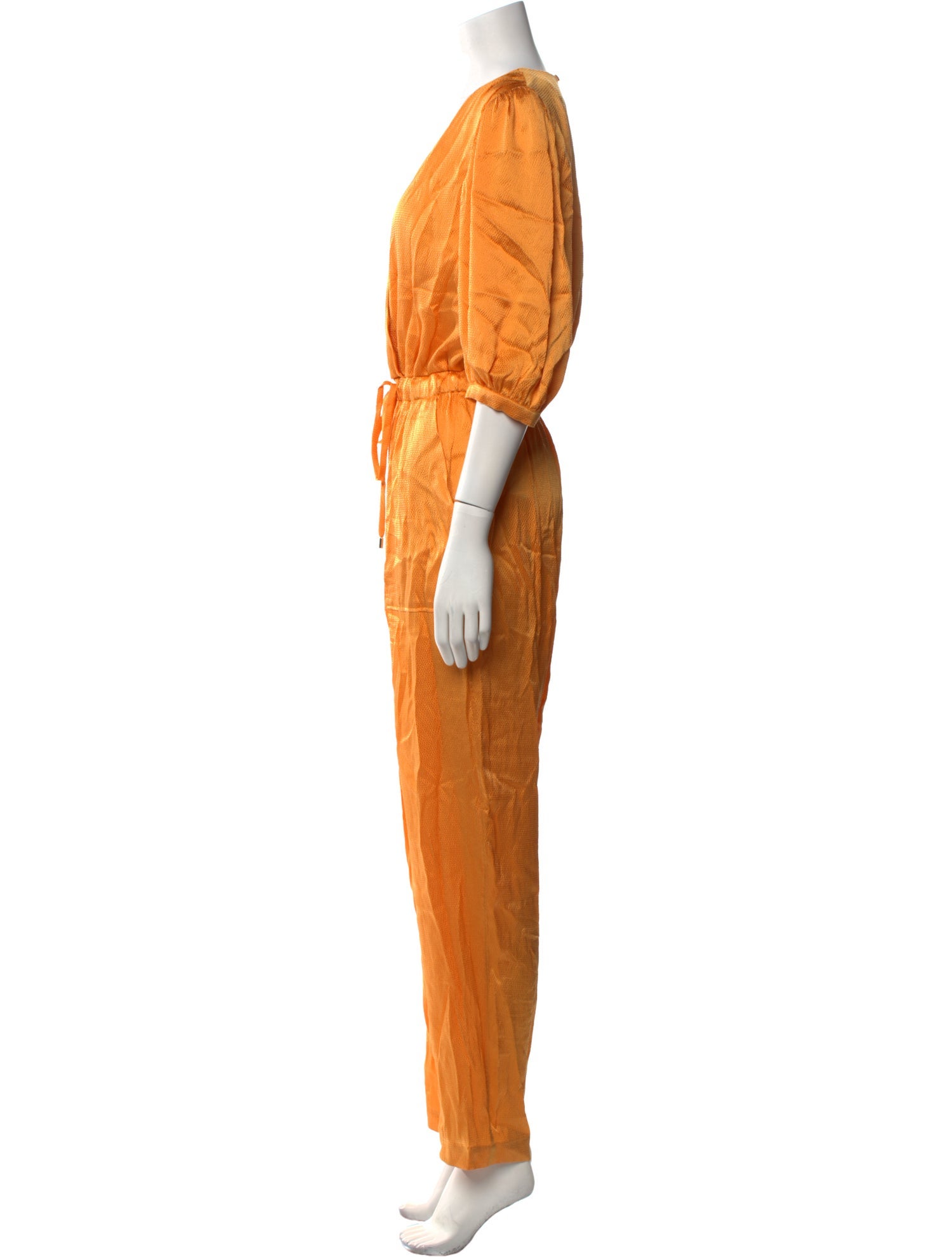 Jonathan Simkhai Silk V-Neck Jumpsuit