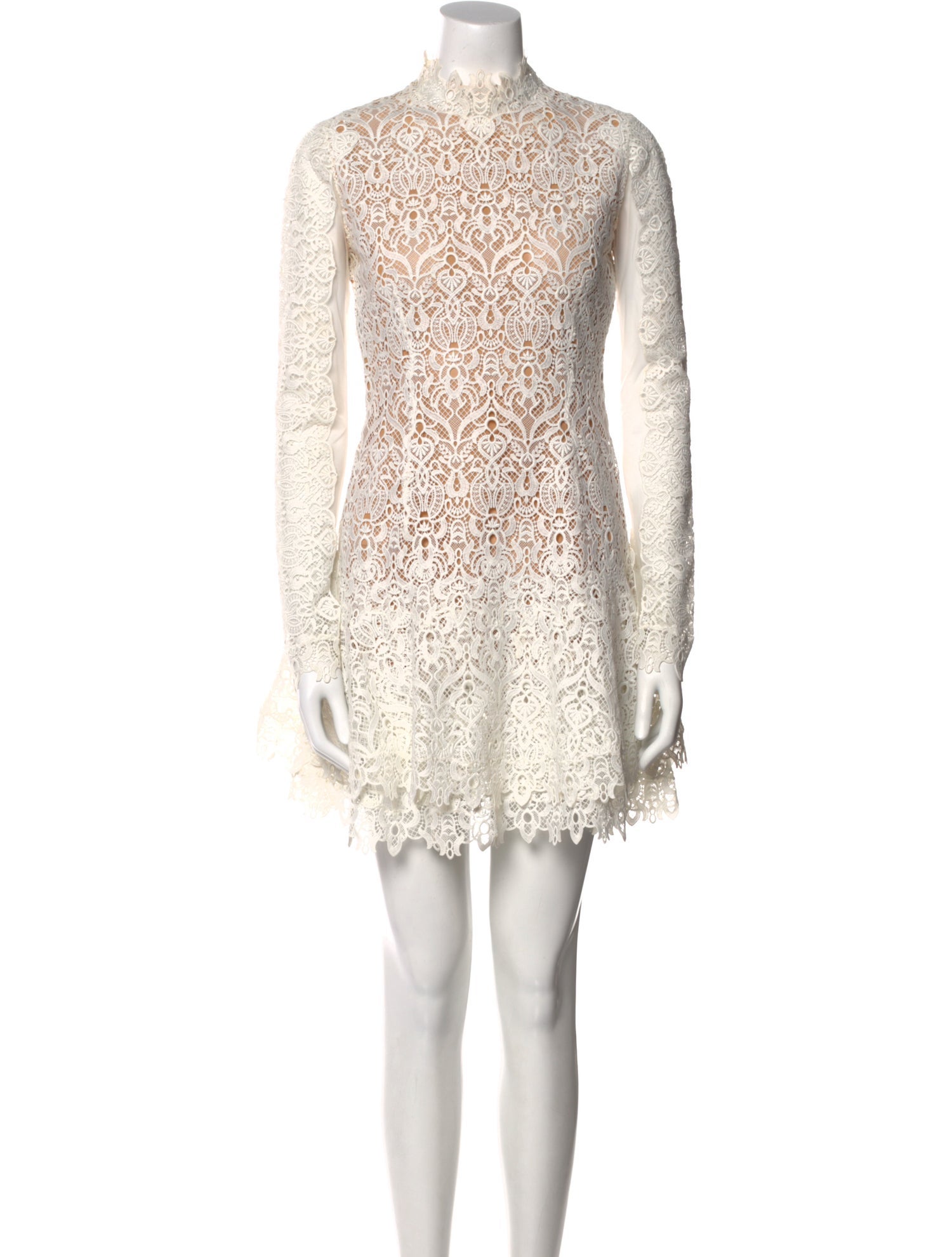 Jonathan Simkhai Lace Pattern Mini Dress