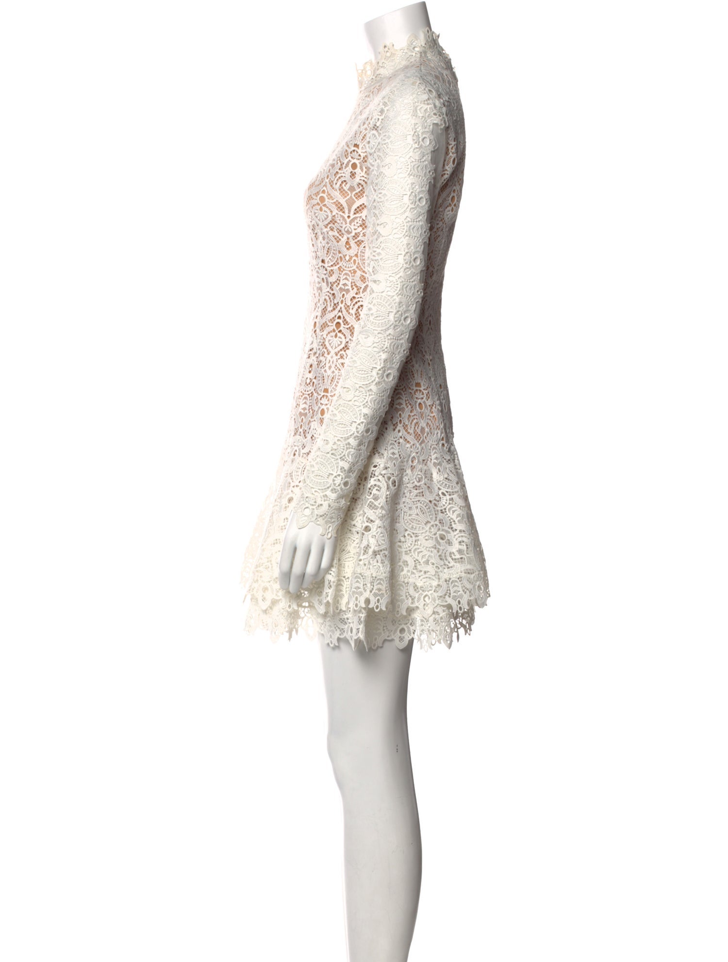 Jonathan Simkhai Lace Pattern Mini Dress