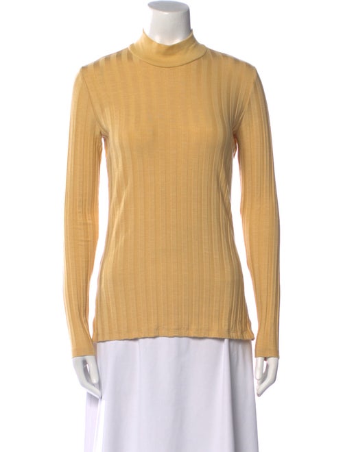 Jonathan Simkhai Mock Neck Long Sleeve Top