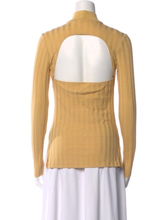 Jonathan Simkhai Mock Neck Long Sleeve Top