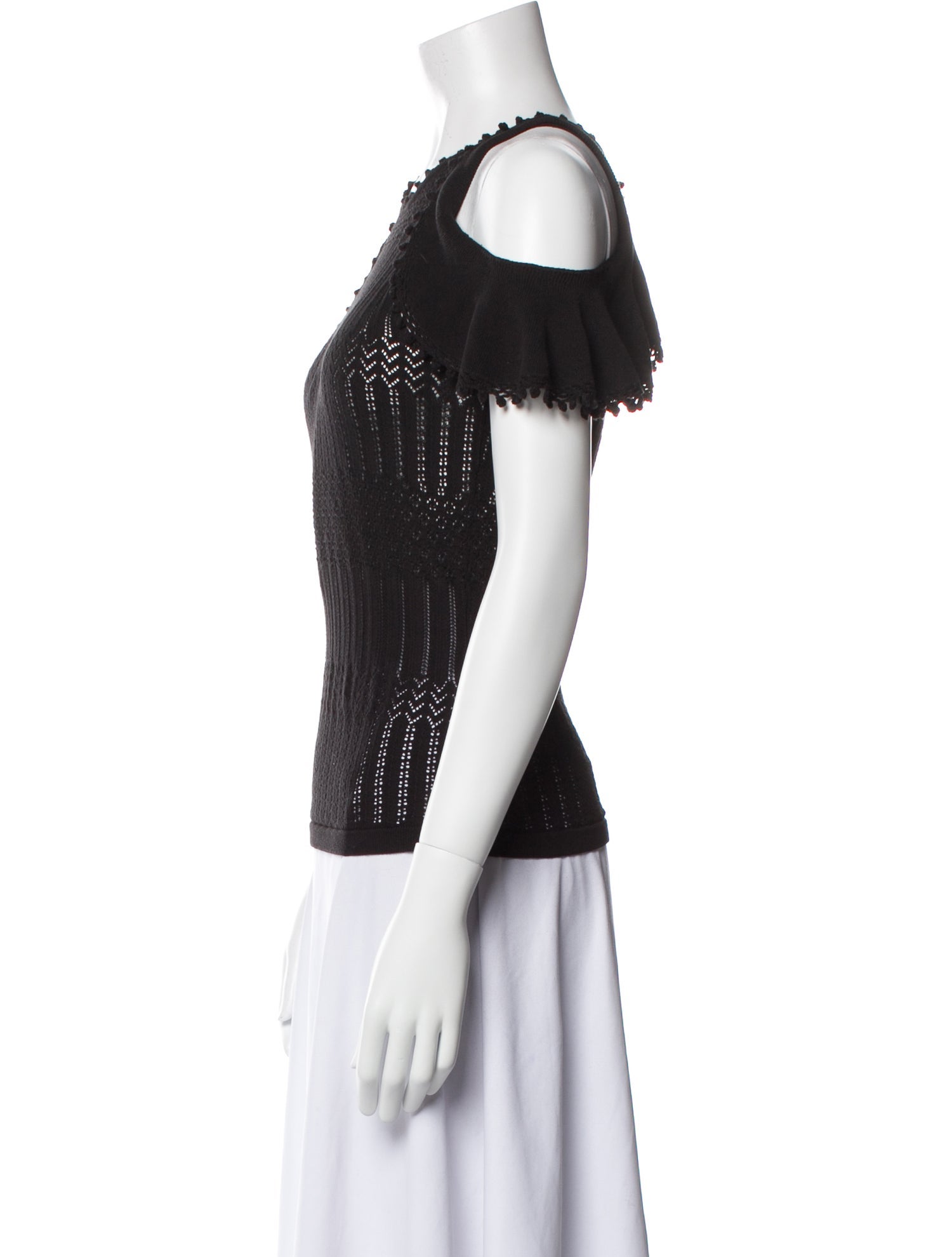 Jonathan Simkhai Off-The-Shoulder Short Sleeve Top