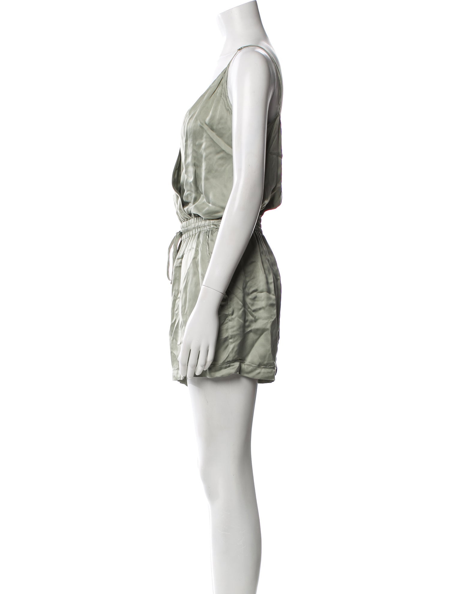 Jonathan Simkhai Striped Cowl Neck Romper