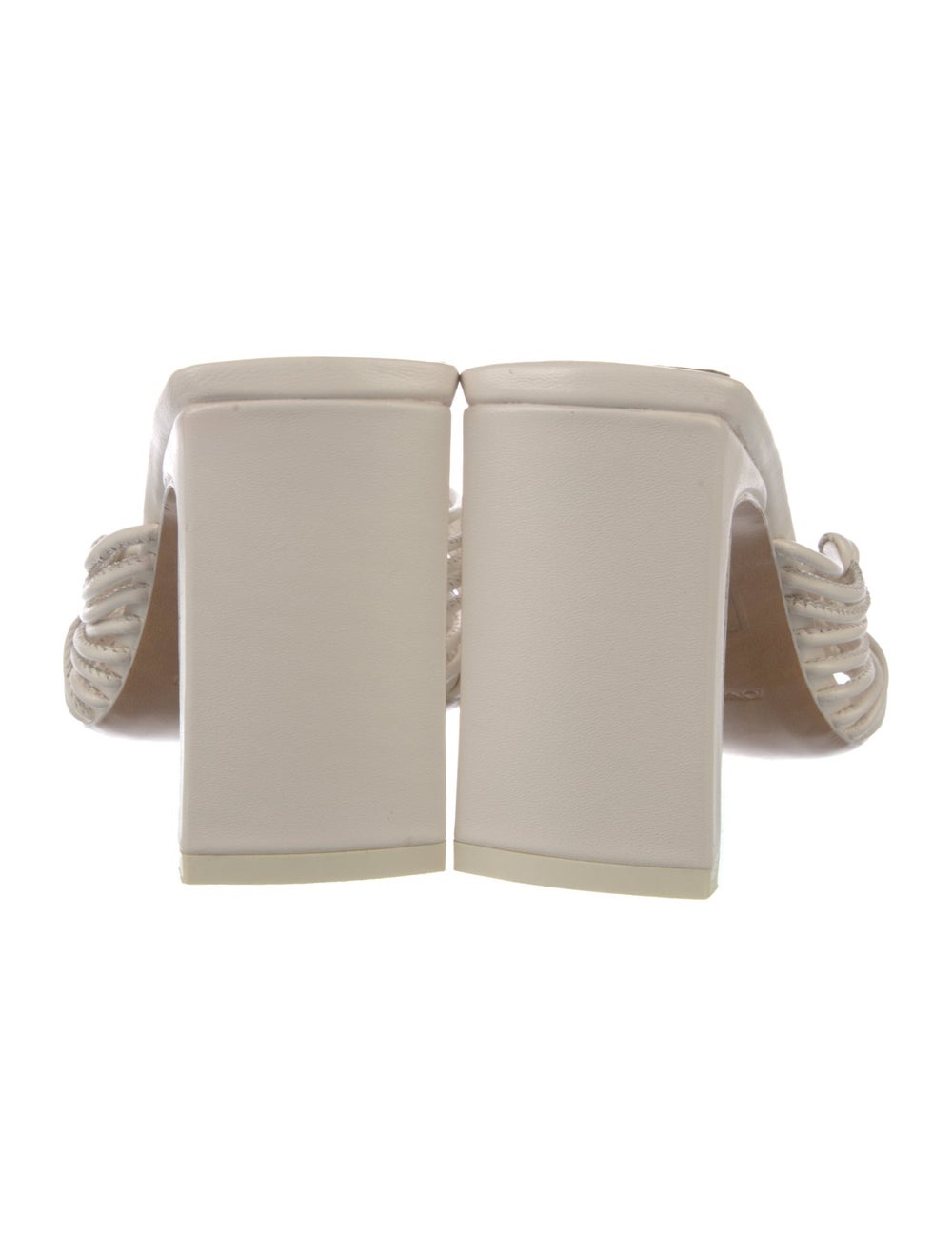 Jonathan Simkhai Leather Slides White Multistrap - image 4