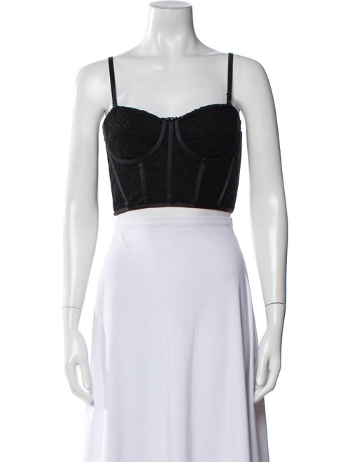 Jonathan Simkhai Square Neckline Sleeveless Crop Top