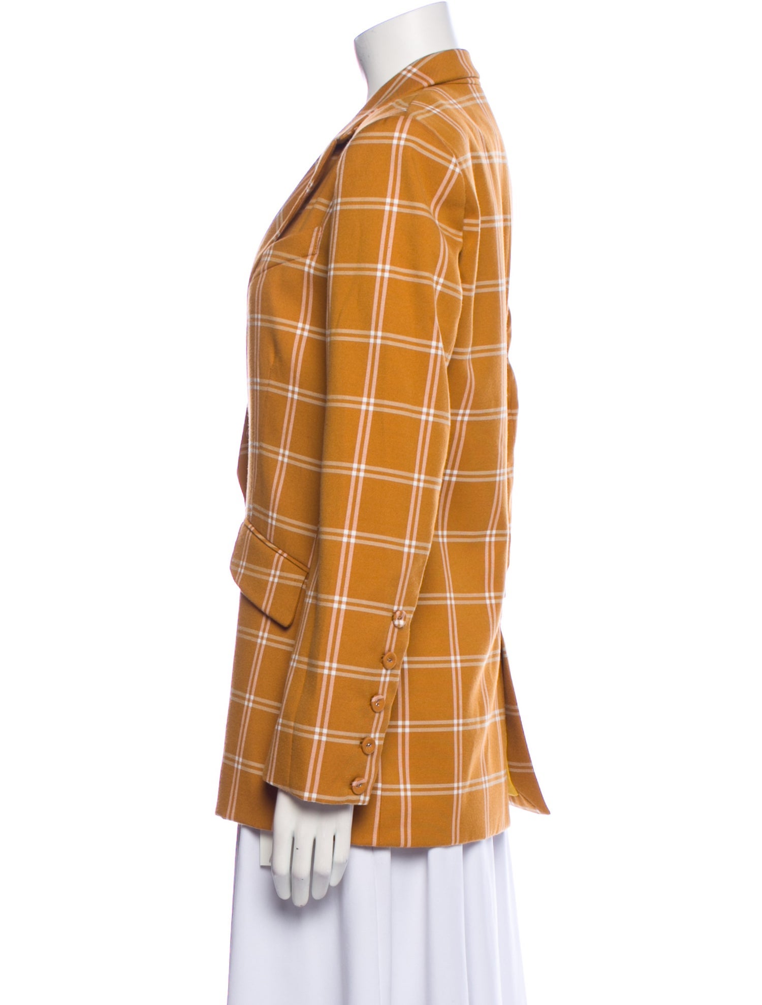 Jonathan Simkhai Plaid Print Blazer