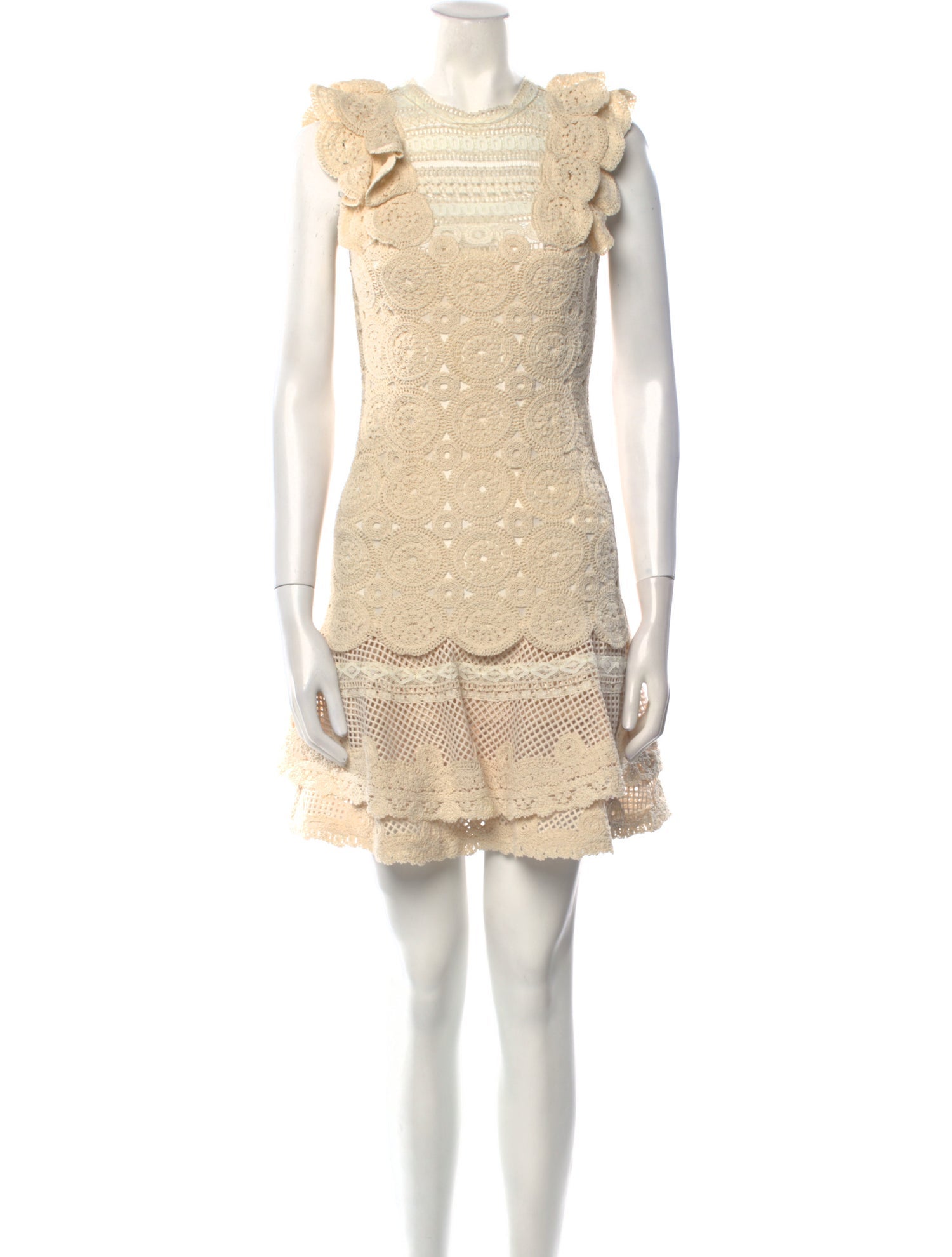 Jonathan Simkhai Crew Neck Mini Dress