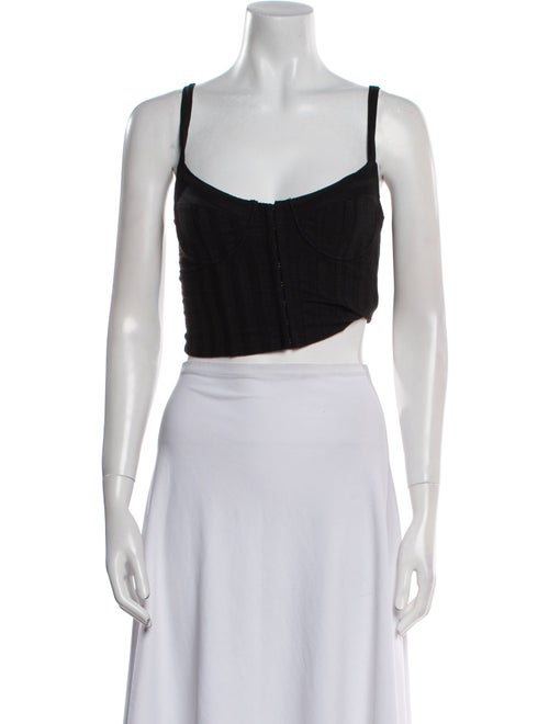 Jonathan Simkhai Square Neckline Sleeveless Crop Top