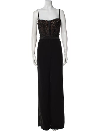 Jonathan Simkhai Lace Square Neckline Jumpsuit