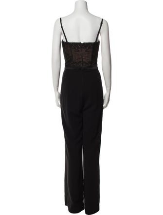 Jonathan Simkhai Lace Square Neckline Jumpsuit