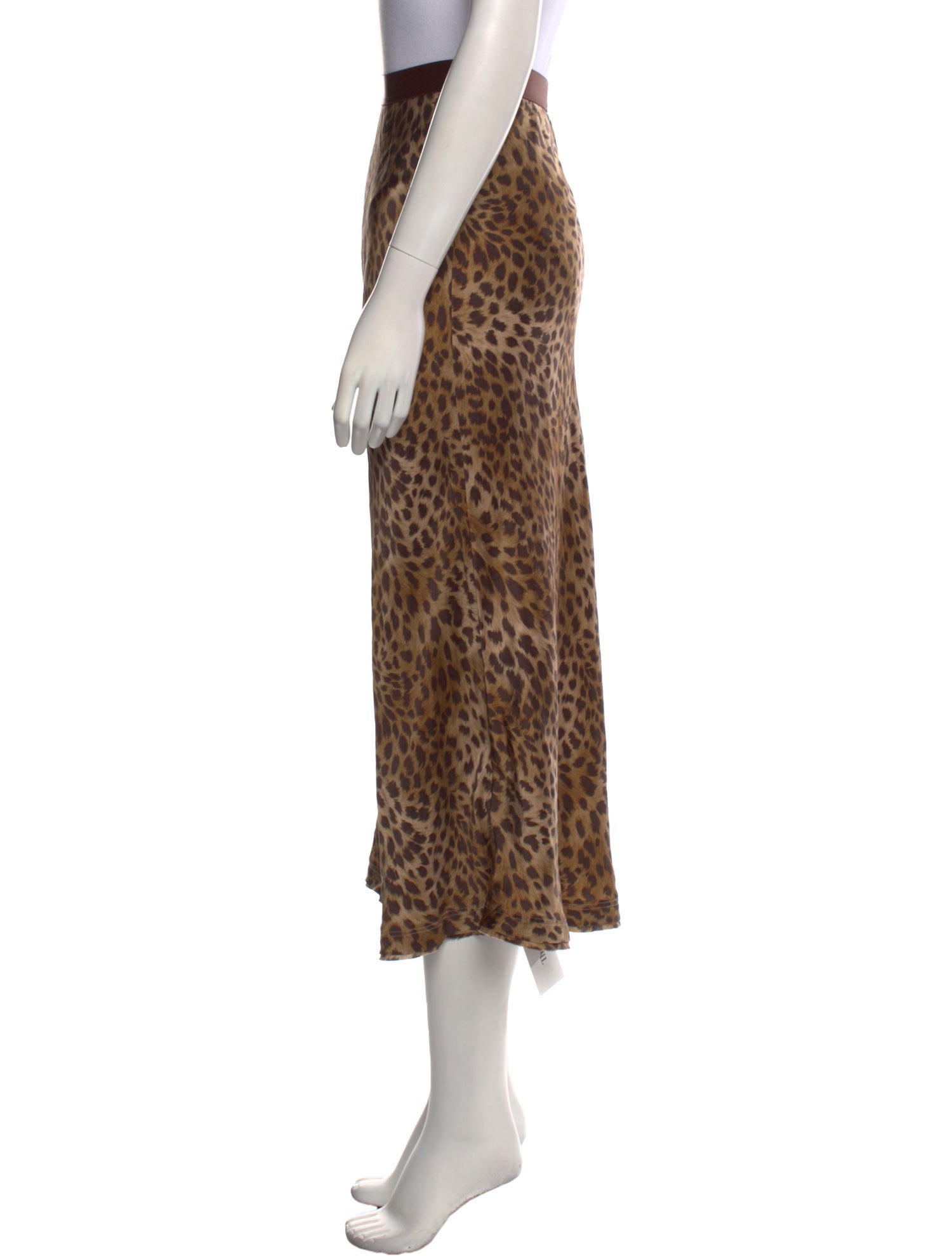 Jonathan Simkhai Silk Midi Length Skirt