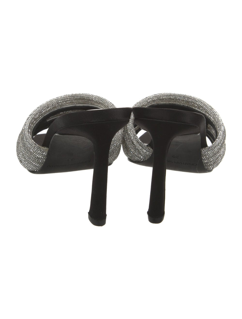 Jonathan Simkhai Crystal Slides Black Crystal Emb… - image 4