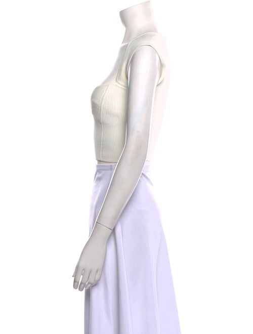 Jonathan Simkhai Square Neckline Sleeveless Crop Top