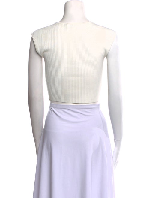 Jonathan Simkhai Square Neckline Sleeveless Crop Top