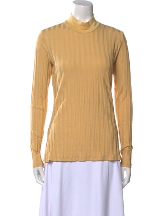 Jonathan Simkhai Mock Neck Long Sleeve Top