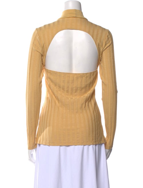 Jonathan Simkhai Mock Neck Long Sleeve Top