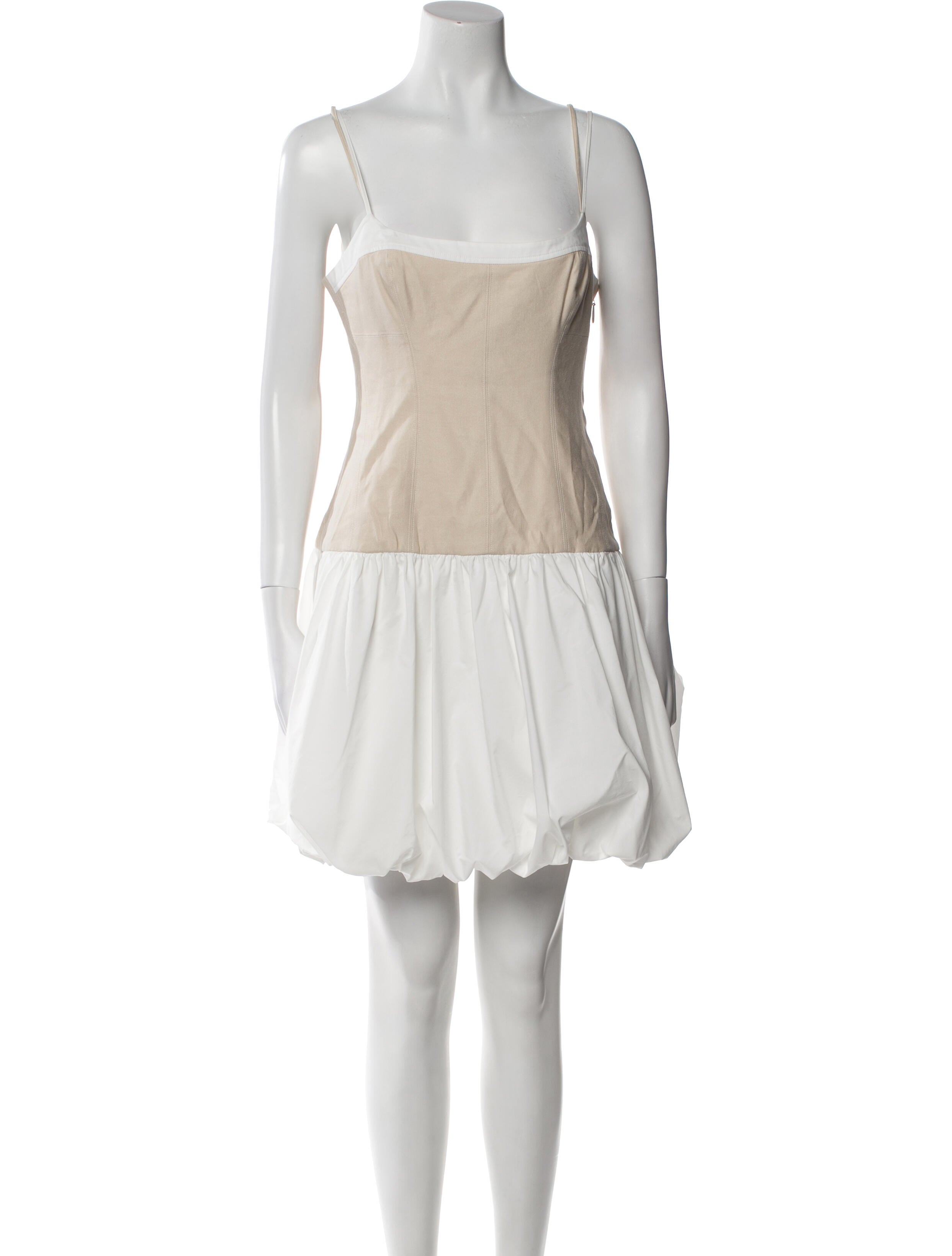 Jonathan Simkhai Square Neckline Mini Dress