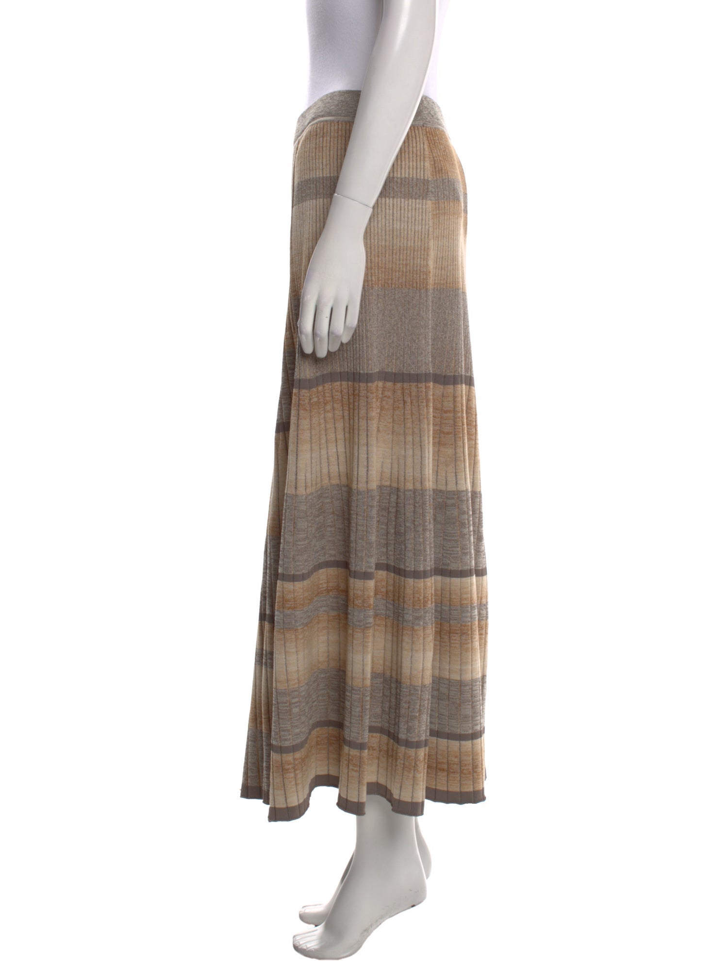 Jonathan Simkhai Striped Midi Length Skirt